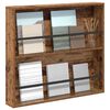 vidaXL Magazinregal mit Regal Altholz 80 x 12 x 70 cm Holzwerkstoff