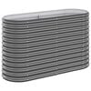vidaXL Hochbeet Verzinkter Stahl 114x40x68 cm Anthrazit