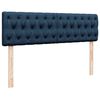vidaXL Ottoman-Bett mit Matratzen Blau 160x200 cm Stoff