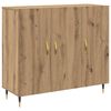 vidaXL Sideboard Artisan-Eiche 90 x 34 x 80 cm Holzwerkstoff