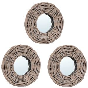 vidaXL Spiegel 3 Stk. 15 cm Weide