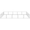 vidaXL Hundezwinger Silbern 25 m² Stahl