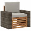 vidaXL Outdoor Mittelsofa Massivholz Akazie Natur
