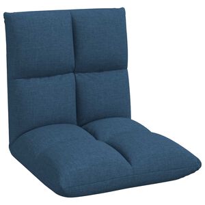 vidaXL Verstellbarer Fu&szlig;sessel Blau Stoff