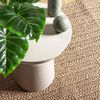 vidaXL Teppich ZIZUR Beige 140x200 cm Jute-Optik Indoor und Outdoor