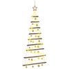 vidaXL H&auml;ngender Weihnachtsbaum mit Kugeln 120 cm 50 LEDs Warmes Wei&szlig;