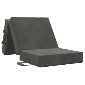 vidaXL Klappsofa Bett 75 x 67 x 45 cm Dunkelgrau