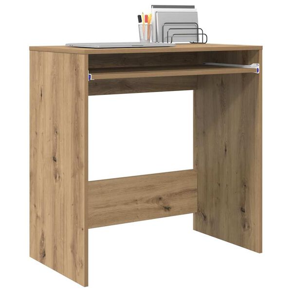 vidaXL Tisch Eiche handwerklich 77,5 x 43 x 79 cm Holzwerkstoff