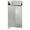 vidaXL Schneckenzaun Silber 10 x 10 x 25 cm Verzinkter Stahl