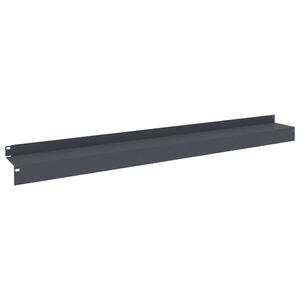 vidaXL Raseneinfassung 10 Stk. 100 x 10 x 8 cm Stahl Anthrazit