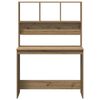 vidaXL Schreibtisch mit Regal Artisan-Eiche 102x45x148cm Holzwerkstoff