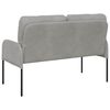 vidaXL Sofas mit Kissen 110cm Hellgrau Sperrholz