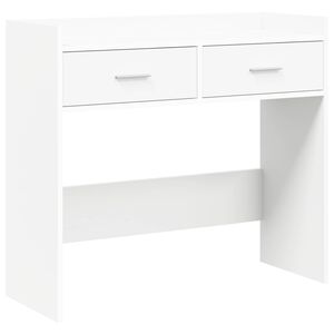 vidaXL Konsolentisch Wei&szlig; 90 x 35 x 80 cm Holzwerkstoff