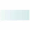 vidaXL Regalboden Glas Transparent 80x30 cm