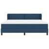 vidaXL Boxspringbett mit Matratze mit Matratze Blau 180 x 200 cm Stoff