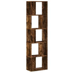vidaXL B&uuml;cherregal 5 B&ouml;den R&auml;uchereiche 45x23,5x162,5 cm Holzwerkstoff