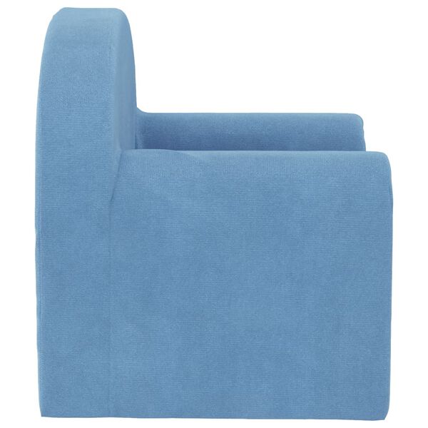 vidaXL Kindersofa Blau Weich Pl&uuml;sch