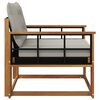 vidaXL Outdoor-Sofagarnitur Massives Akazienholz und Textilene Natur