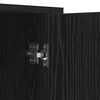 vidaXL Sideboard Schwarz Eichen-Optik 70 x 30 x 80 cm Holzwerkstoff