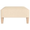 vidaXL Fu&szlig;hocker Creme 78x56x32 cm Stoff