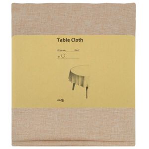vidaXL Tischdecke 5 stk. Rund Beige &Oslash; 160 cm