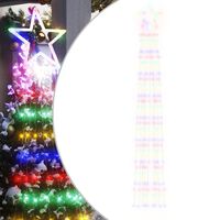 vidaXL Weihnachtsbaum-Beleuchtung 320 LEDs Mehrfarbig 375 cm