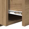 vidaXL Kopfteil mit Schrank 3 pcs Artisan-Eiche Holzwerkstoff
