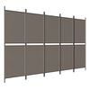 vidaXL 5-tlg. Paravent Anthrazit 250x200 cm Stoff