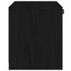 vidaXL Wandschrank Schwarz 40x30x35 cm Massivholz Kiefer