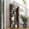 vidaXL B&uuml;cherschrank 48x25,5x140 cm R&auml;uchereiche Holzwerkstoff