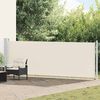 vidaXL Ausziehbare Seitenmarkise 140x600 cm Creme