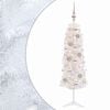 vidaXL K&uuml;nstlicher schmaler Weihnachtsbaum mit Weihnachtskugel 120 cm
