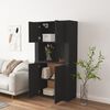 vidaXL Highboard Schwarz Holzwerkstoff