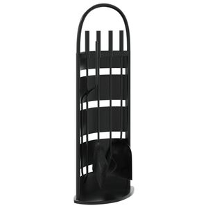 vidaXL 5-teiliges Kaminbesteck-Set 23 x 15 x 66 cm Stahl