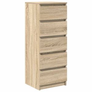 vidaXL Sideboard mit Schubladen Sonoma-Eiche 37,5x35x99 cm