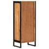 vidaXL Badschrank 40x30x100 cm Massivholz Akazie und Eisen