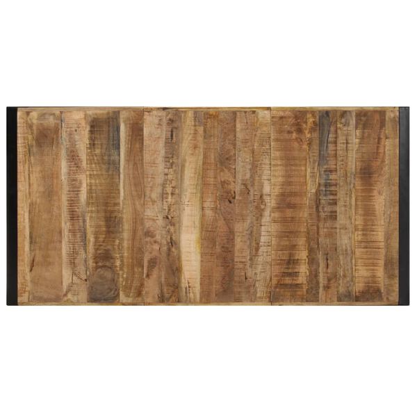 vidaXL Couchtisch 180x90x40 cm Raues Mangoholz