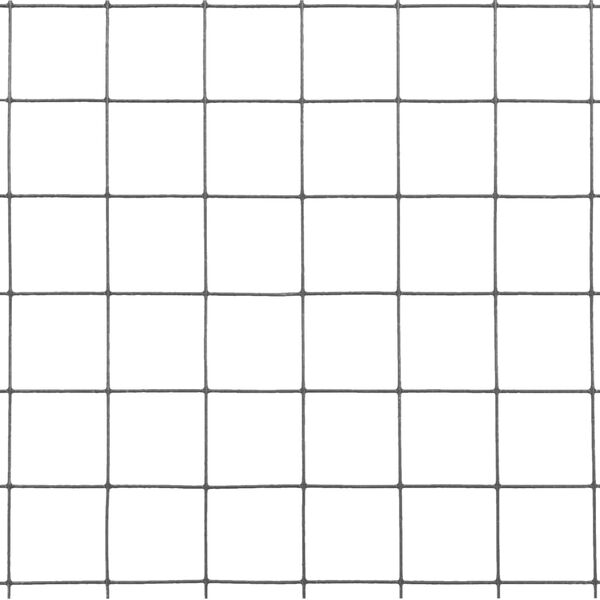 vidaXL Drahtzaun Stahl mit PVC-Beschichtung 10x0,5 m Grau