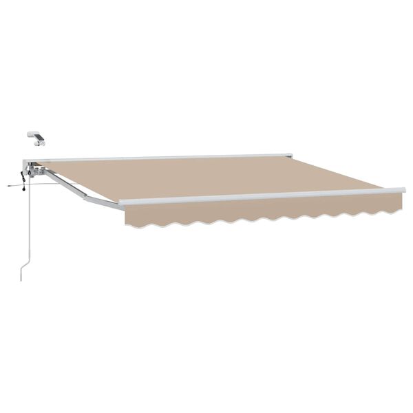 vidaXL Elektrische ausziehbare Markise Beige 3,5 x 2,5 m