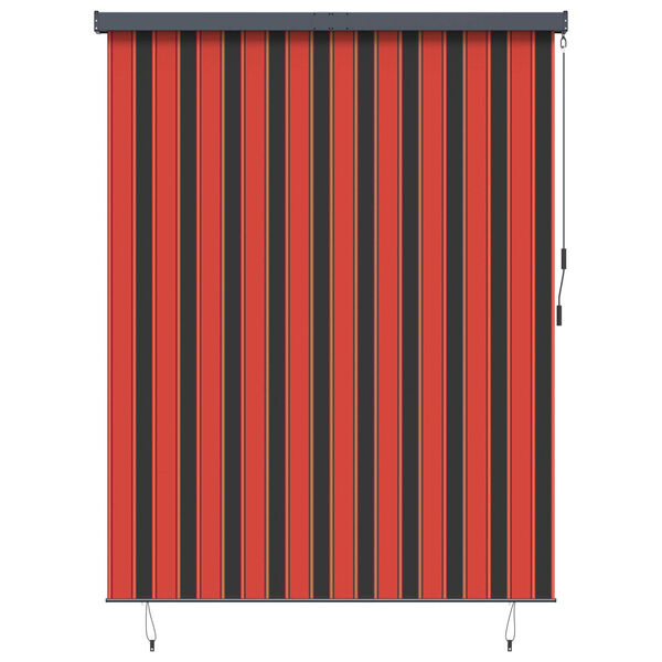 vidaXL Rollo Orange und Braun 200 x 250 cm Stoff und Aluminium