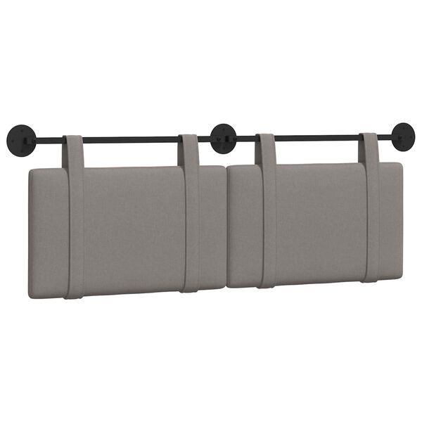 vidaXL H&auml;ngevorderseite Wandmontiert Uni Taupe 150 x 55 x 5 cm Stoff
