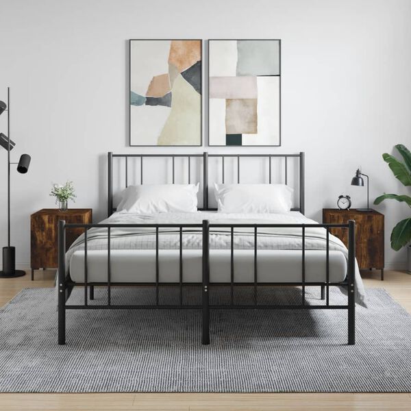 vidaXL Nachttische 2 Stk. R&auml;uchereiche 40x40x50 cm Holzwerkstoff