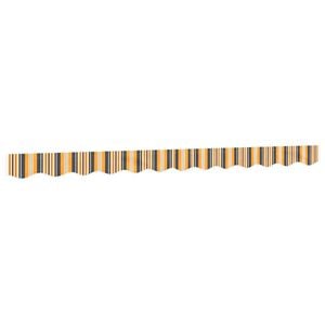vidaXL Markisenvolant Gelb und Grau Gestreift 300 cm