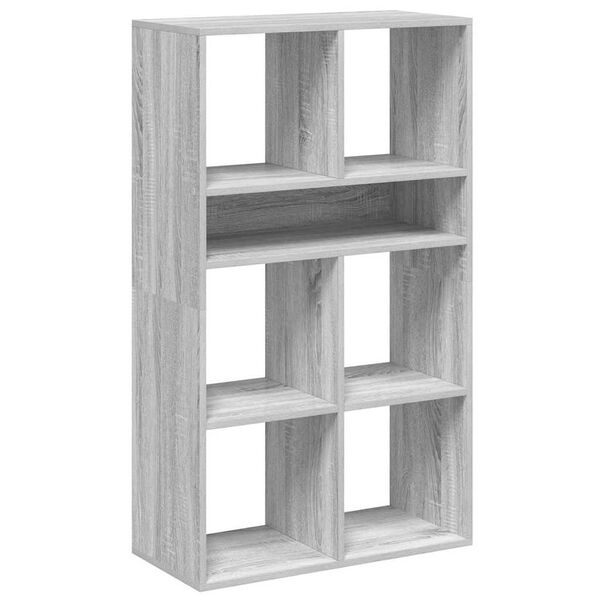 vidaXL Bücherregal Grau Sonoma 66x31x112 cm Holzwerkstoff