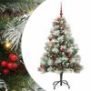 vidaXL K&uuml;nstlicher Weihnachtsbaum Gr&uuml;n und Wei&szlig; 150 cm