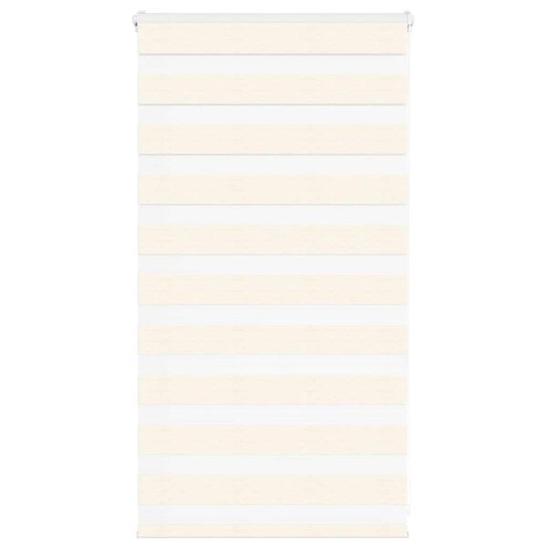 vidaXL Doppelrollo Marmorbeige 80x100 cm Stoffbreite 75,9 cm Polyester
