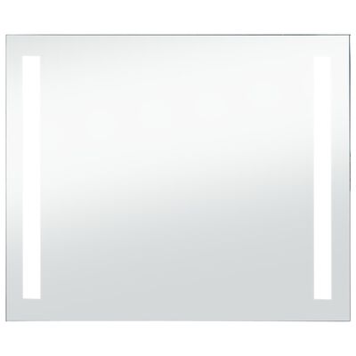 vidaXL Badezimmer-Wandspiegel mit LEDs 80x60 cm