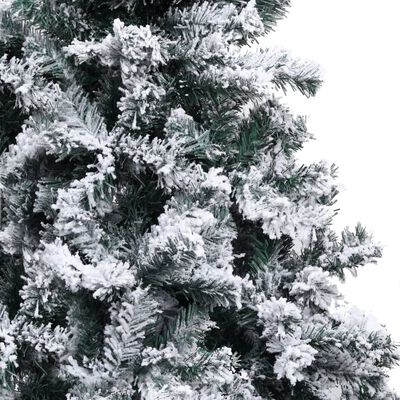 vidaXL Künstlicher Weihnachtsbaum mit Schnee Grün 150 cm PVC