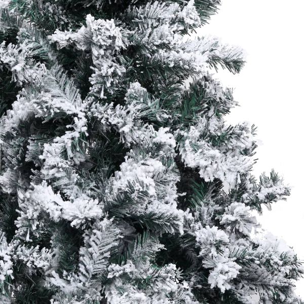 vidaXL K&uuml;nstlicher Weihnachtsbaum mit Schnee Gr&uuml;n 150 cm PVC