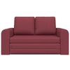 vidaXL Schlafsofa 60cm Weinrot Stoff
